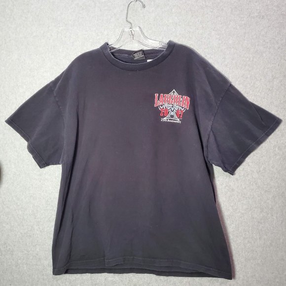 River Run Men Shirt XL Laughlin 25th Anniversary Bottoms‎ Ups Graphic Y2K Tee - Picture 1 of 9